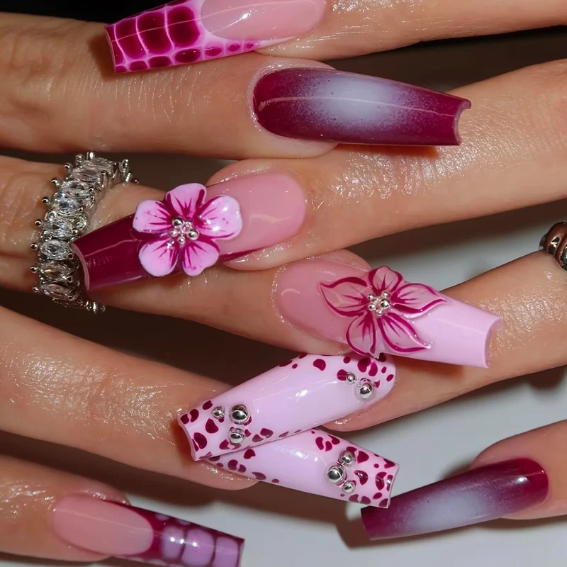 Premium Floral Nail Art Set Karnz