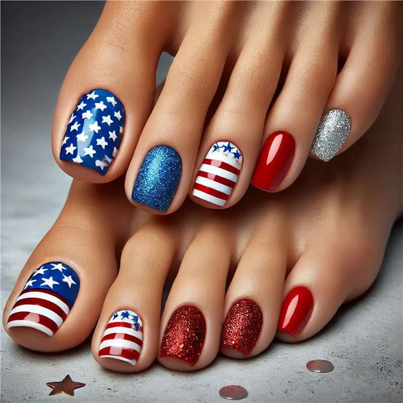 Patriotisches Nail Art Set Karnz