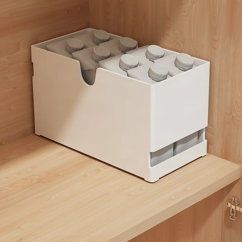 Wandmontierte Aufbewahrungsbox mit Fächern