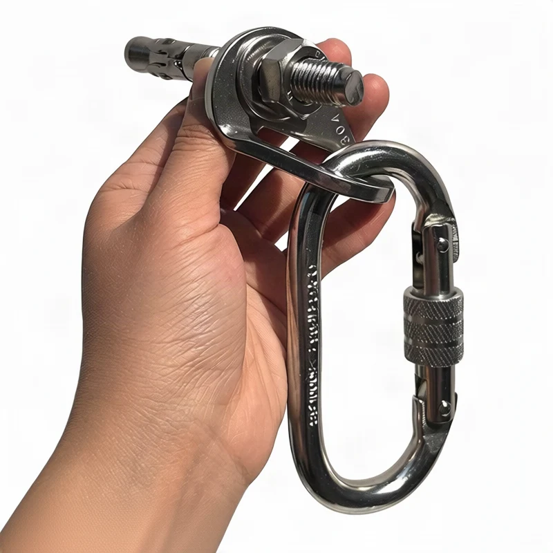 Stahlkarabiner für Klettern, 25 KN