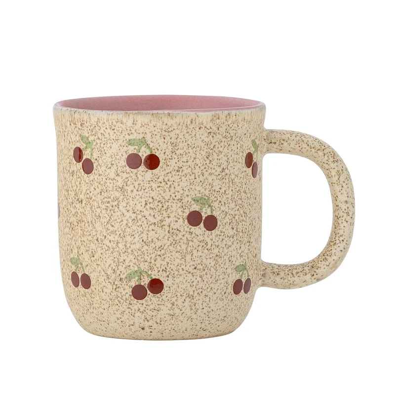 Cherry Tasse, Natur, Steingut