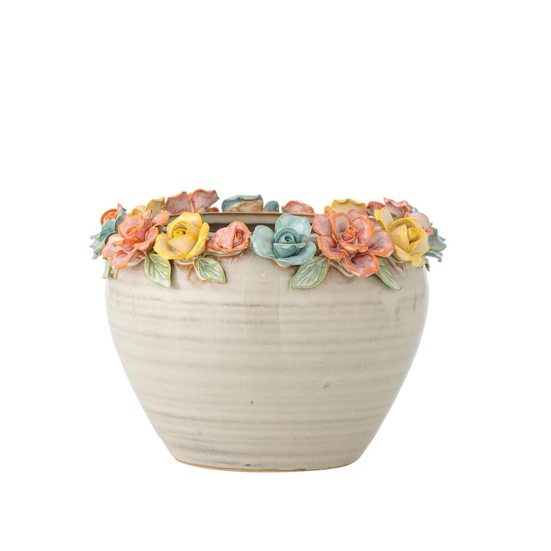 Eanna Blumentopf, Rose, Steingut