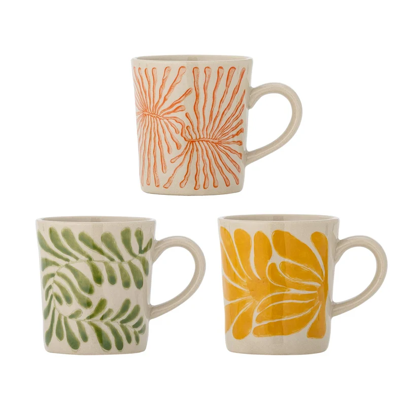 Fauni Tasse, Gelb, Steingut