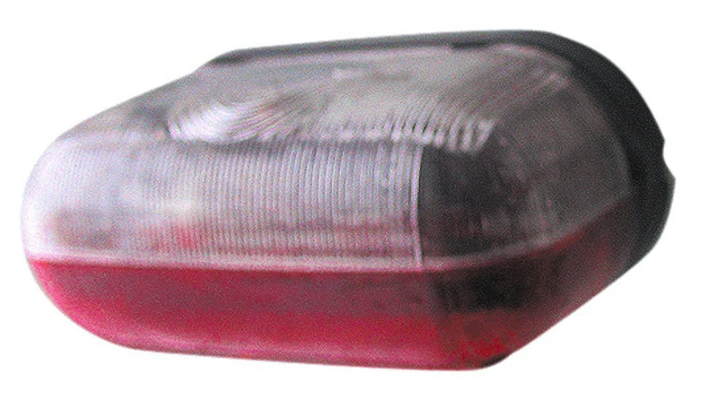 Umrissleuchte rot/weiss mit Abstandssockel – 12 V, für Wohnmobil, Caravan und Anhänger
