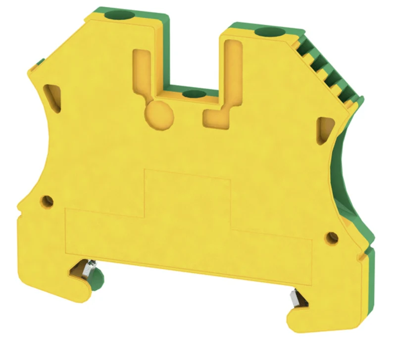 Weidmuller 1010100000 WPE 4 PE Terminal Block 4mm2 Yellow-Green