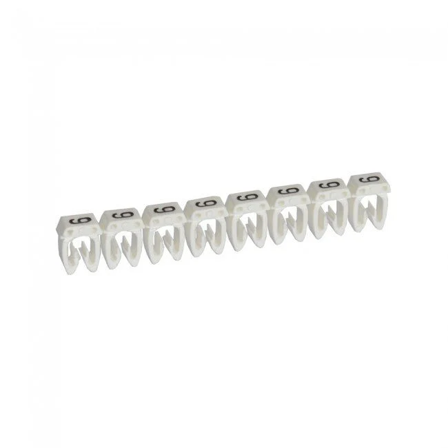Legrand 038219 CAB3 Wire Marker Number '9' White 0.5 to 1.5 mm² Strip of 30
