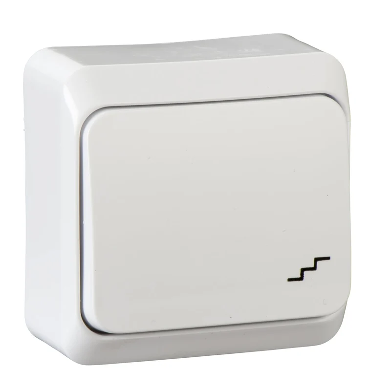 Schneider WDE001060 PRIMA 2-Way Switch 10AX 250V IP20 White Surface-Mount