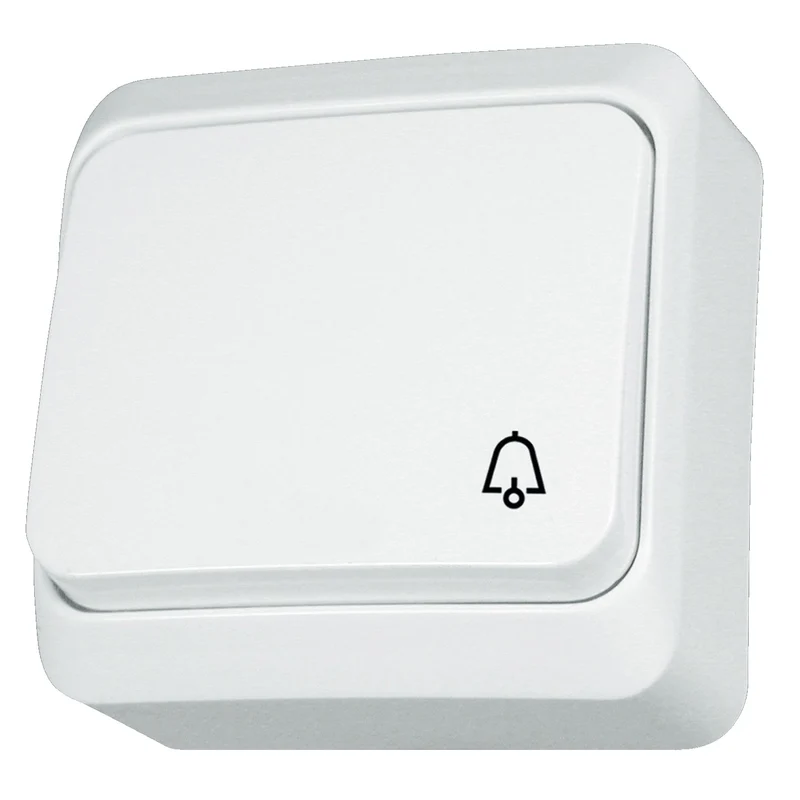 Schneider WDE001012 PRIMA Pushbutton Bell Symbol 10A 250V IP20 White
