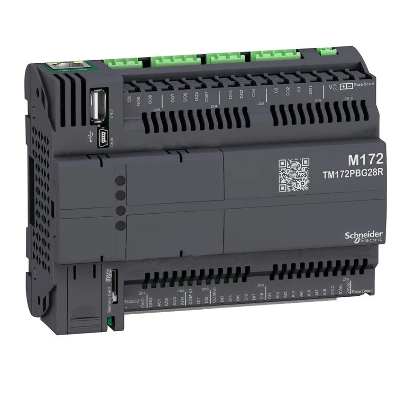 Schneider TM172PBG28R Modicon M172 Performance Blind PLC 28 I/Os Ethernet Modbus
