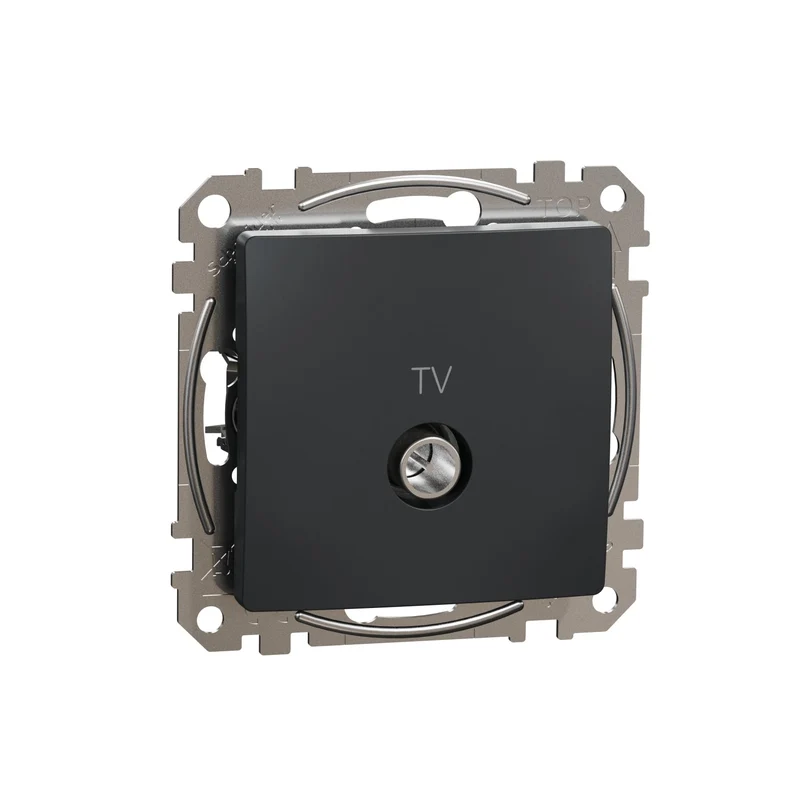 Schneider SDD114471 Sedna TV Socket Outlet Terminating 4dB Anthracite