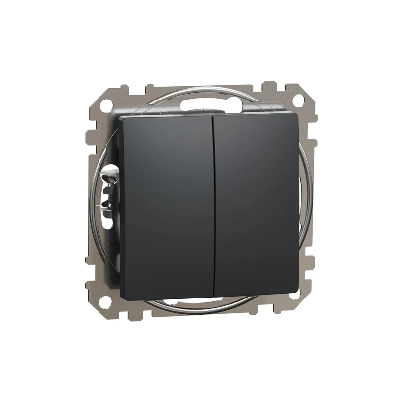 Schneider SDD114105 Sedna Two-Circuit Switch 10AX Anthracite