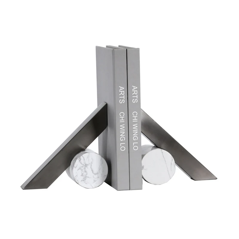 Moderne Geometrische Metall Buchstützen