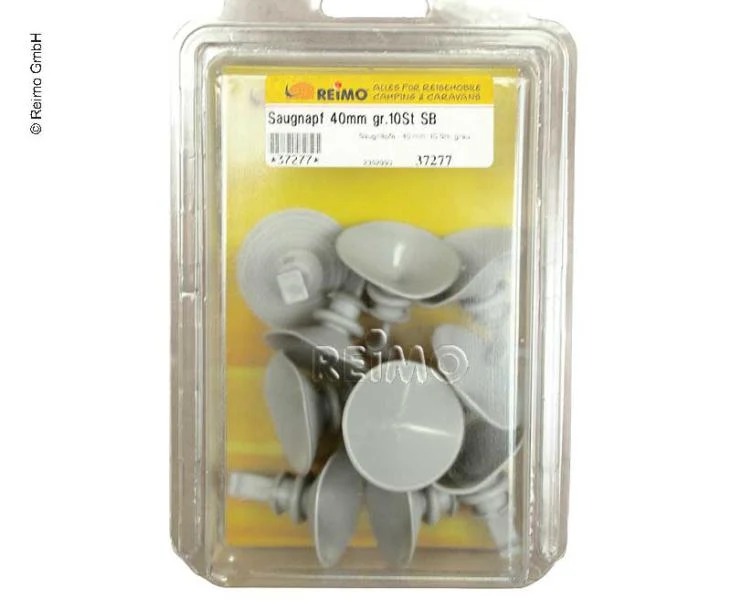 Saugnäpfe für Thermomatten, 10er Set, grau