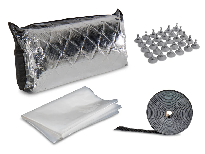 Thermofolie, Thermomatte, DIY-Kit, schwarz/silber