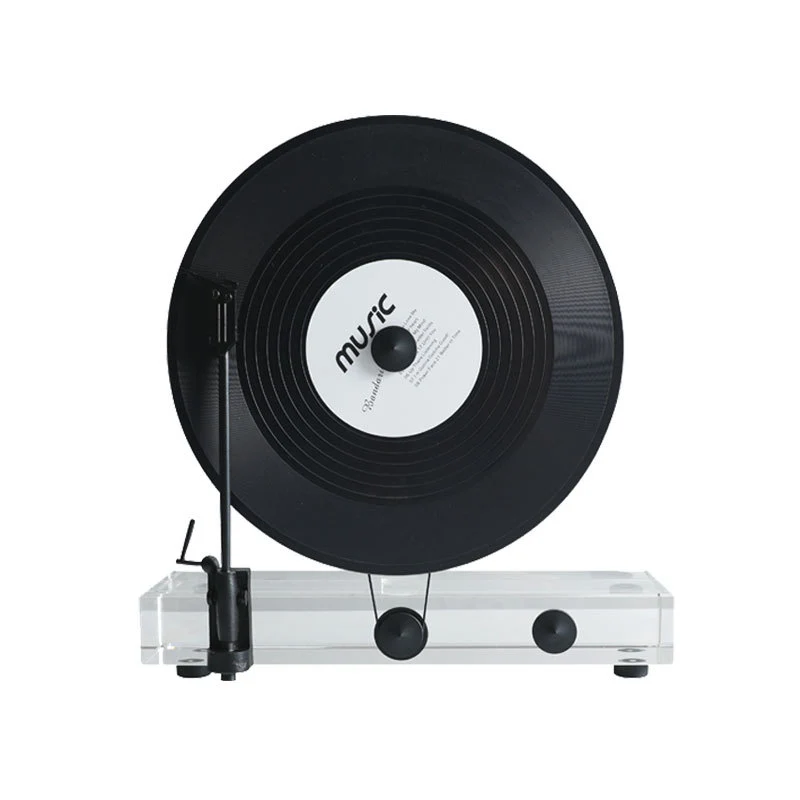 Vintage-inspirierter dekorativer Vinylplattenständer
