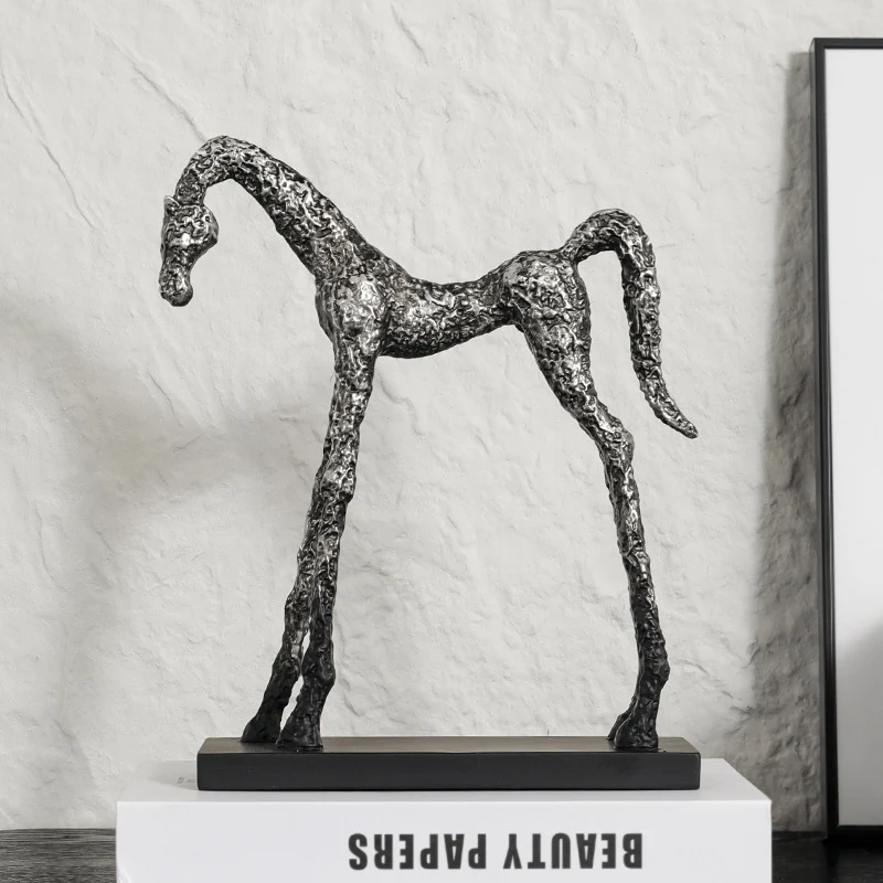 Skulpturale dekorative Pferdefigur