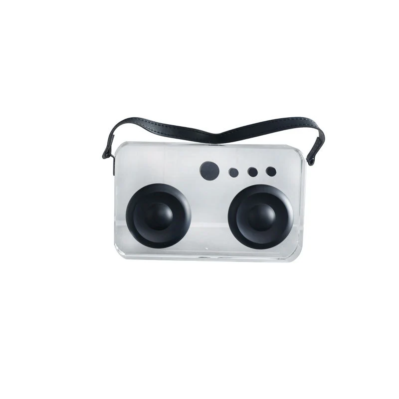 Retro-inspirierte transparente Radio
