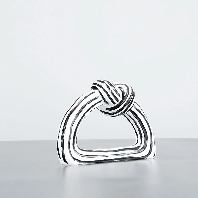 Künstlerische Keramische Knoten Skulptur