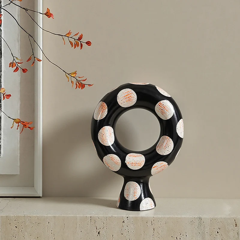 Künstlerische abstrakte Blumenvase