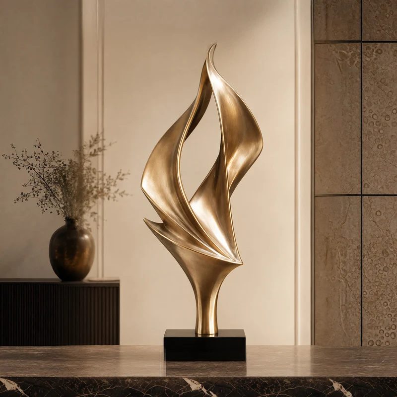 Abstrakte Metallskulptur