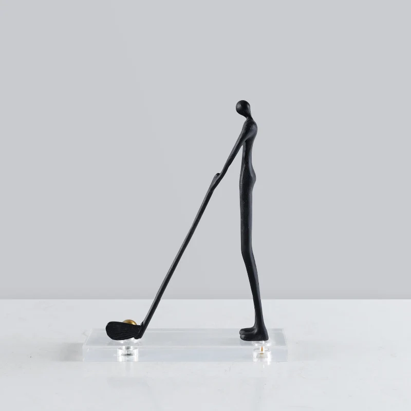 Abstrakte Golfer Skulptur