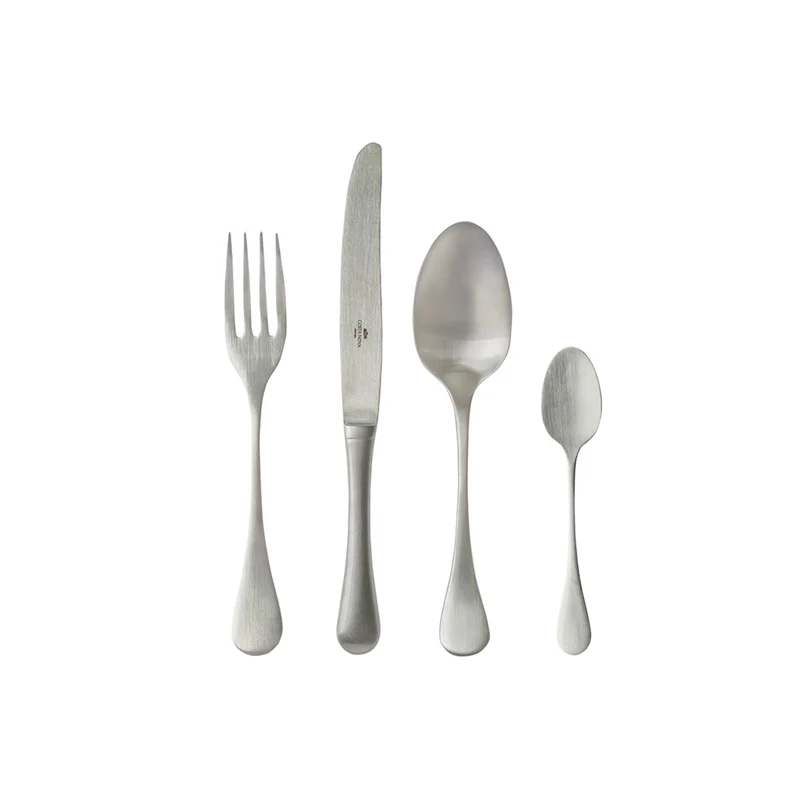 Antigo Ess-Besteckset 24tlg silber matt