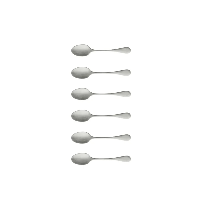 Antigo Kaffee-Besteckset 6tlg silber matt