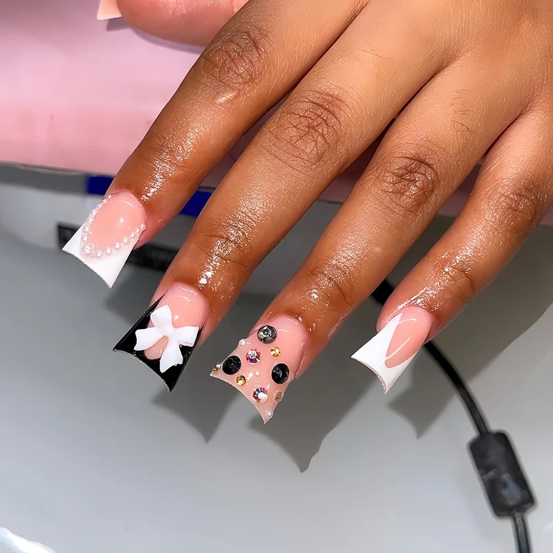 Glamouröse 3D Dekorative Nagelkunst Karnz