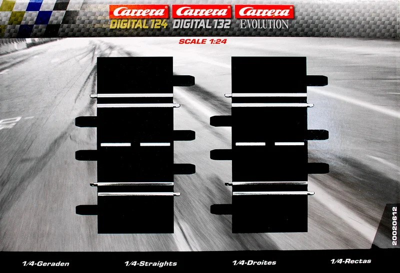 Carrera 20020612 - EXCLUSIVE/EVOLUTION 1/4 Gerade 2 Stück