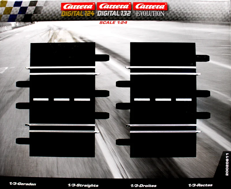 Carrera 20020611 - EXCLUSIVE/EVOLUTION 1/3 Gerade 2 Stück