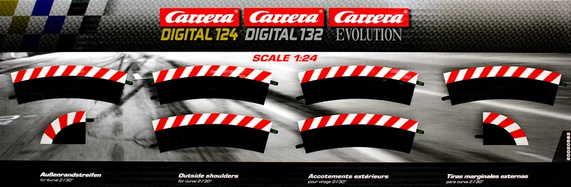 Carrera 20020562 - EVOLUTION/EXCLUSIVE 1:24 Außenrandstreifen f. Kurve 2/30°