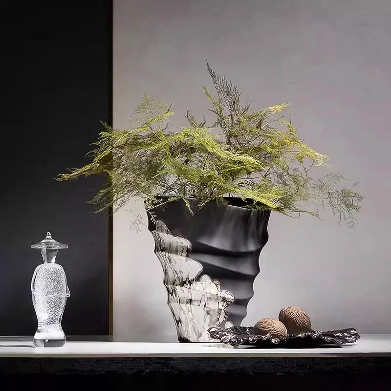 Künstlerische Texturierte Dekorative Vase