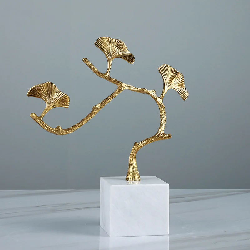 Künstlerische dekorative Ginkgo-Blatt-Skulptur