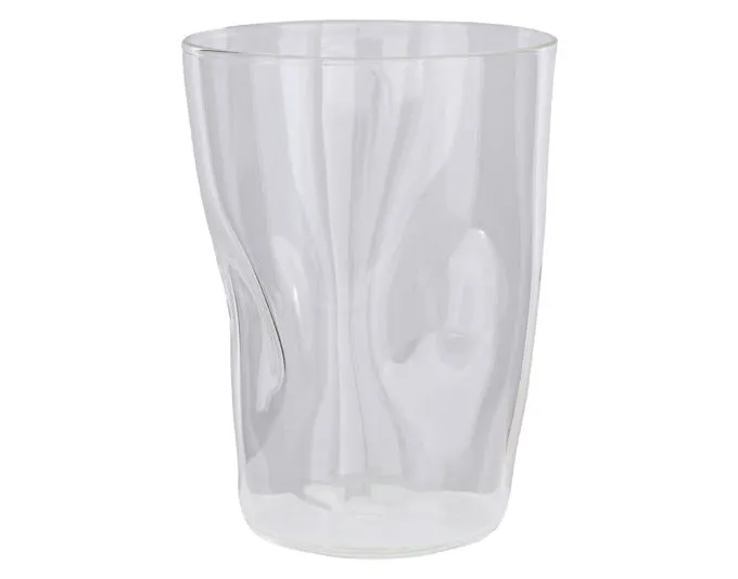DUTCHDELUXES Becher verbeult Glas transparent 300 ml