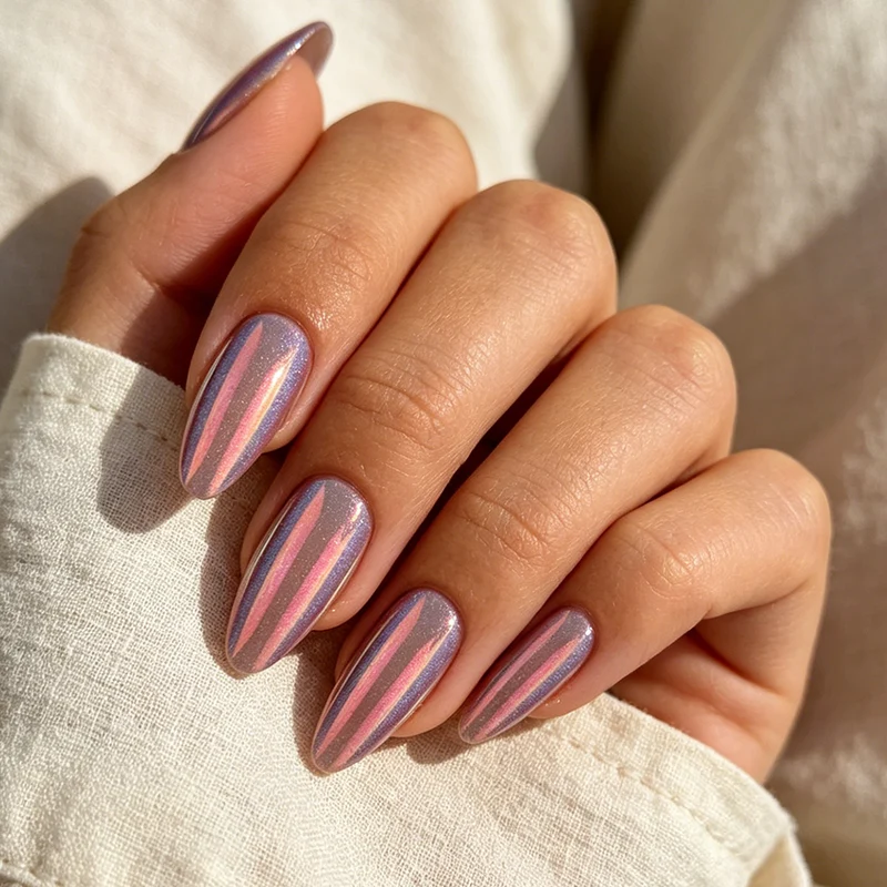 Künstlerische Ombre Stiletto Nageldesign Karnz