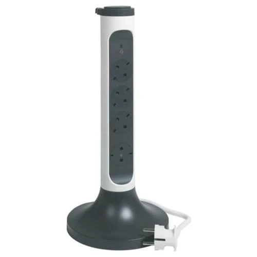 Legrand 694505 4-Socket Vertical Rotating Multi-Outlet Extension 2m Cable 1.5mm²