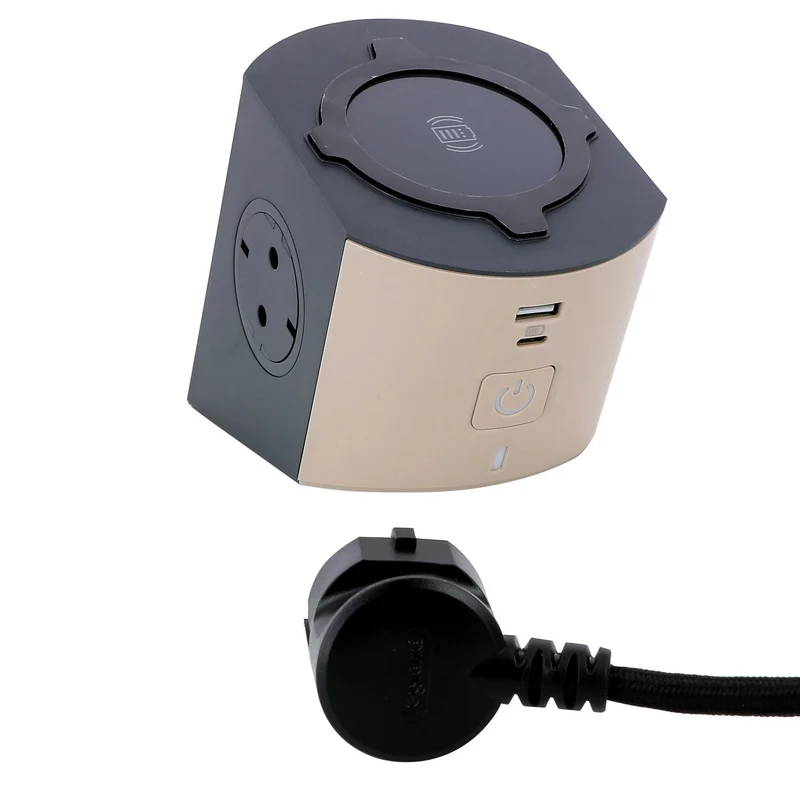 Legrand 694500 Bedside Multi-Outlet Wireless Charger USB-A/C