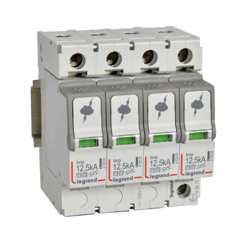 412273 Legrand Surge Arrester 4P T1+T2 12,5kA IP20