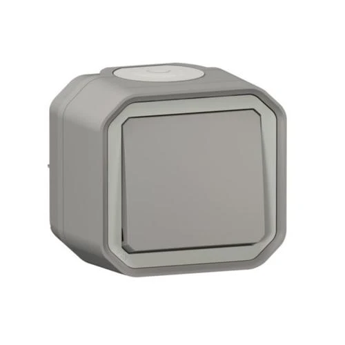 Legrand 069720L Plexo Push Button IP55 Grey Surface