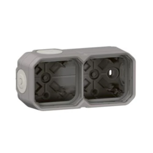 Legrand 069672L Plexo 2-Gang Surface Box IP55 Grey