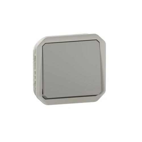 Legrand 069511L Plexo 1-Gang 2-Way Switch IP55 Grey