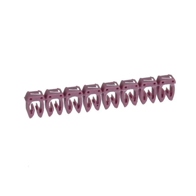 Legrand 038227 CAB3 Wire Marker Number '7' Purple 1.5 to 2.5 mm² Strip of 30
