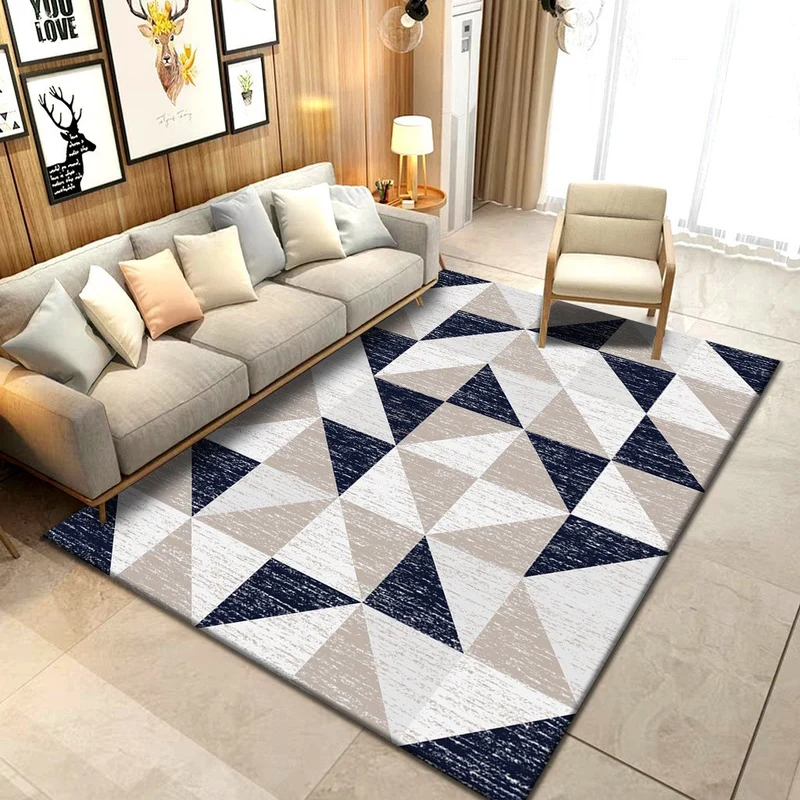 Geometrisch gemusterter Teppich