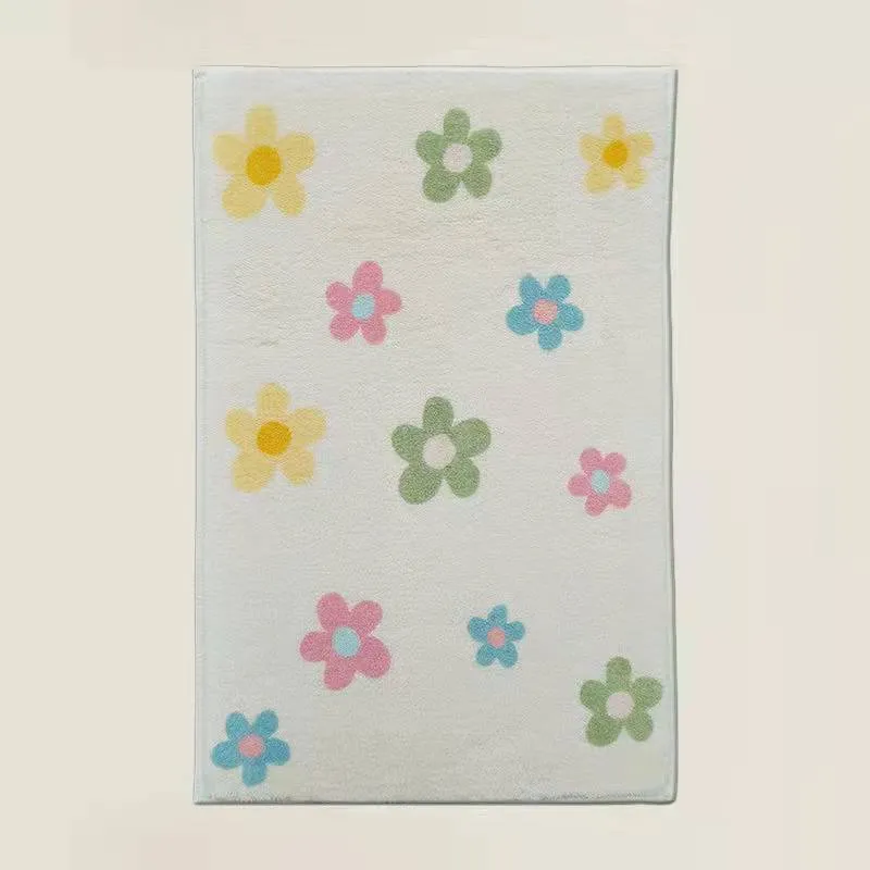 Blumenmuster Badmatte