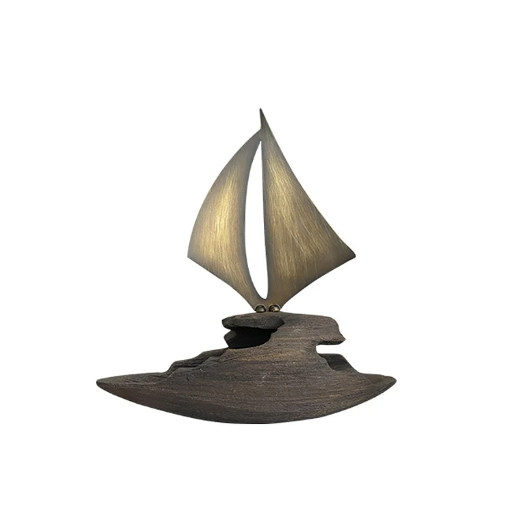 Künstlerische Segelboot Dekorative Skulptur