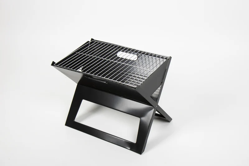 Holzkohlegrill Stahl zum klappen, Superklein, 42x27 cm