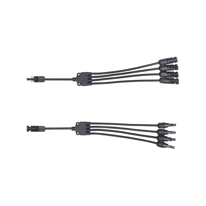 Verteiler 4xMC4, (Y-Typ), für Solarpanele