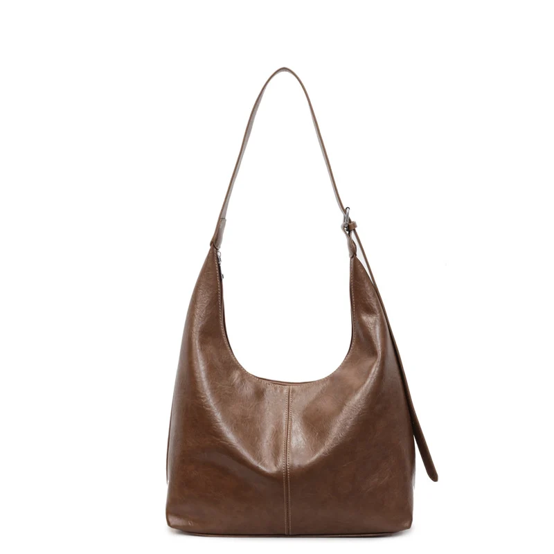 Premium Leder Slouchy Handtasche Karnz