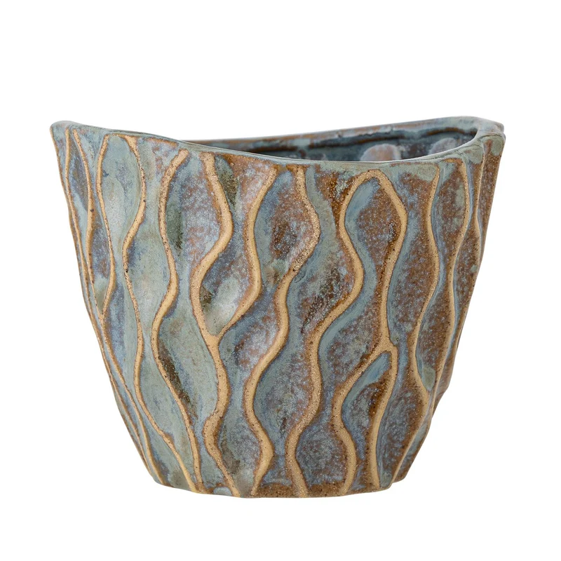 Feren Blumentopf, Blue, Steingut