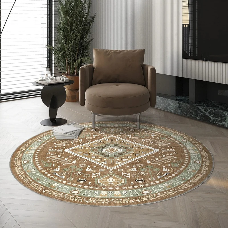 Vintage-inspirierter geometrischer Teppich